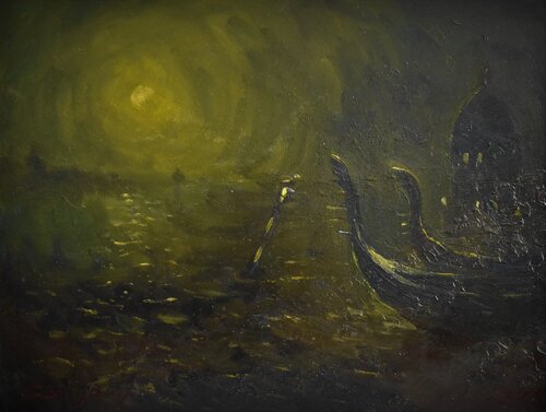 Magical night in Venice van Grigorii Zulkarniaev, Schilderij te koop op Singulart