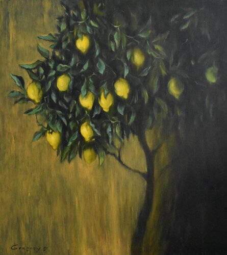 lemon tree van Grigorii Zulkarniaev, Schilderij te koop op Singulart