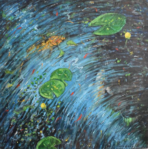 Decorative pond von Grigorii Zulkarniaev, Malerei kaufen auf Singulart