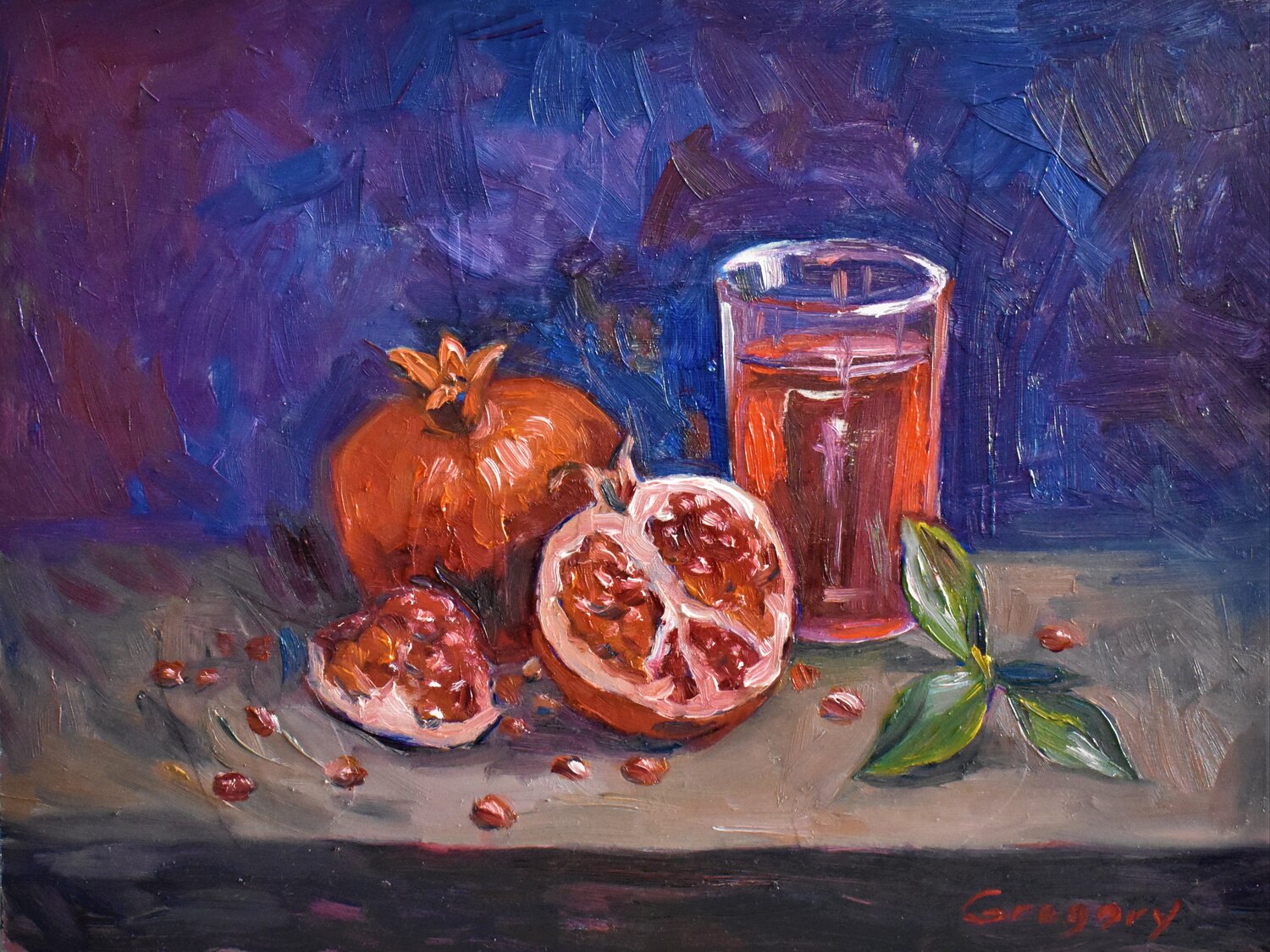 Still life with pomegranate Grigorii Zulkarniaev