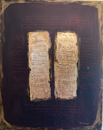 Tablele legii van Carmen Aurariu, Schilderij te koop op Singulart