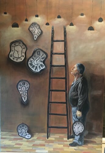 In Search of Lost Time di Carmen Aurariu, Pittura in vendita su Singulart