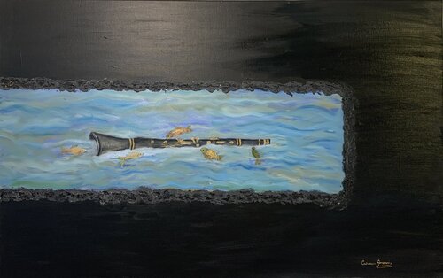 The Sound of the Ocean Painting by Carmen Aurariu, Painting for Sale on Singulart