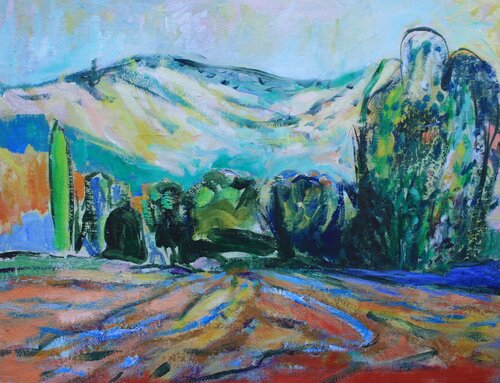 The hills of San Giovanni in Marignano van Malgorzata Suplewska, Schilderij te koop op Singulart