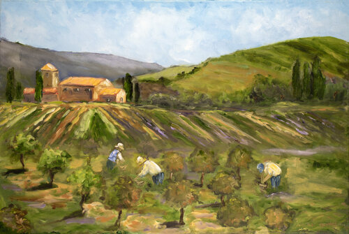 Lavande a Sault von Natalie Gourdal, Malerei kaufen auf Singulart