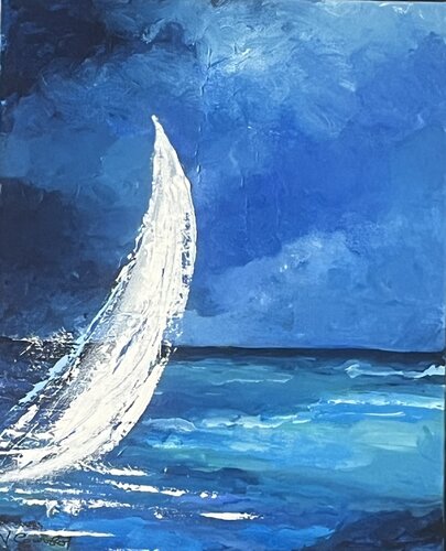 The storm is coming von Natalie Gourdal, Malerei kaufen auf Singulart