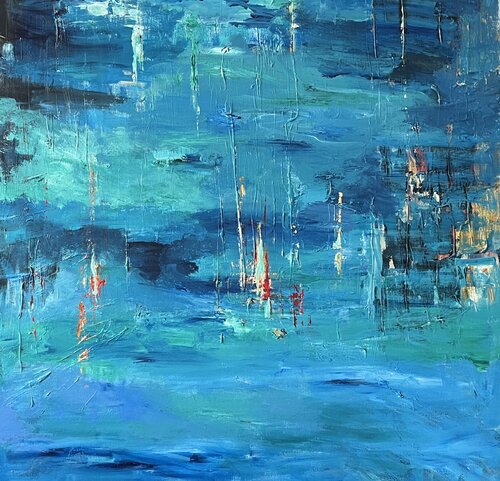 Sea of Love by Natalie Gourdal, Painting for Sale on Singulart