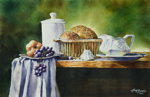 Breakfast van Lok Kerk Hwang, Werk op papier te koop op Singulart