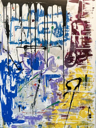 missing pieces van Abdulrahman Hamdi, Schilderij te koop op Singulart