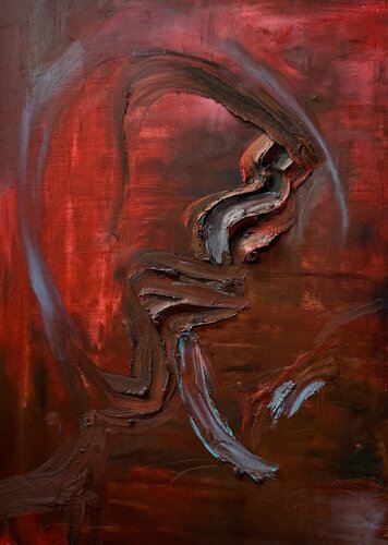 self portrait van Abdulrahman Hamdi, Schilderij te koop op Singulart