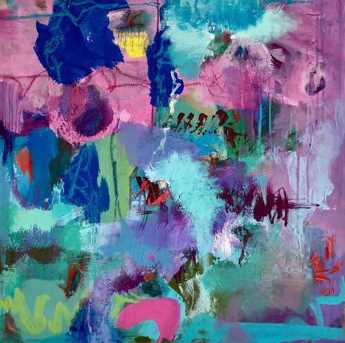 I`m in the right place de Claudia Dietschi, Pintura a la venta en Singulart