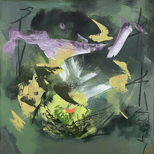 Flying a way van Claudia Dietschi, Schilderij te koop op Singulart