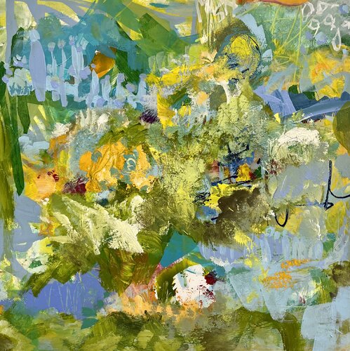 Frühling im Garten von Claudia Dietschi, Malerei kaufen auf Singulart