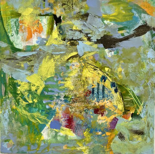 Frühlinglingsfarben di Claudia Dietschi, Pittura in vendita su Singulart