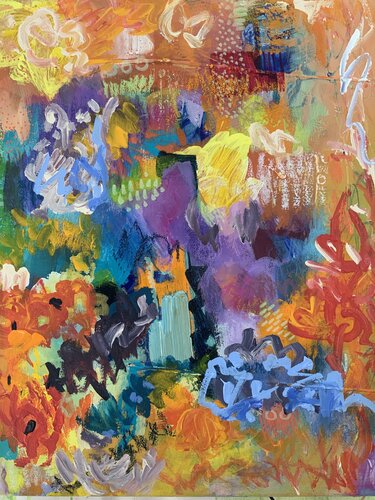 Blumenpracht van Claudia Dietschi, Schilderij te koop op Singulart