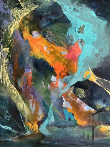 Floating water von Claudia Dietschi, Malerei kaufen auf Singulart