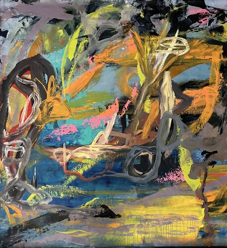 The Human Striving di Claudia Dietschi, Pittura in vendita su Singulart