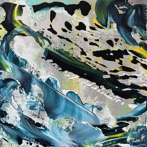Lake of Zurich van Claudia Dietschi, Schilderij te koop op Singulart