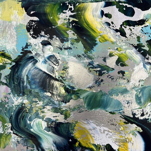 Lake of Zurich van Claudia Dietschi, Schilderij te koop op Singulart