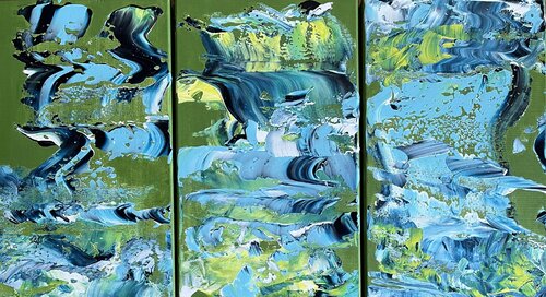 Lake of Zurich van Claudia Dietschi, Schilderij te koop op Singulart