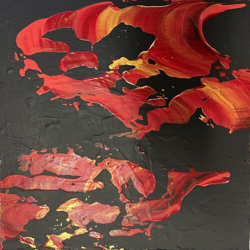 Love and Fire van Claudia Dietschi, Schilderij te koop op Singulart