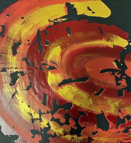 Love and Fire van Claudia Dietschi, Schilderij te koop op Singulart