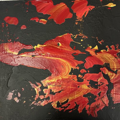 Love and Fire von Claudia Dietschi, Malerei kaufen auf Singulart