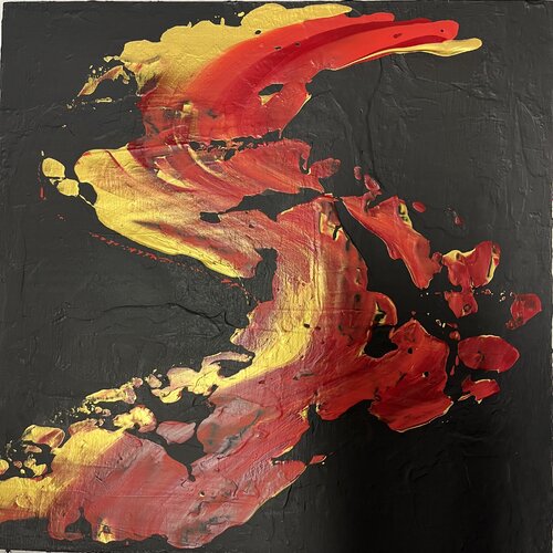 Love and Fire van Claudia Dietschi, Schilderij te koop op Singulart