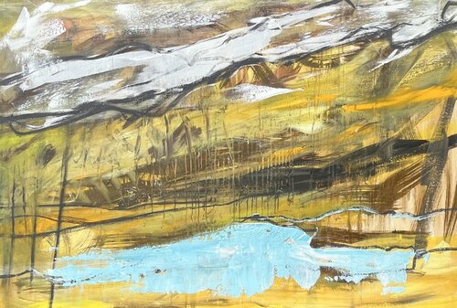 Landscape Tirol van Claudia Dietschi, Schilderij te koop op Singulart