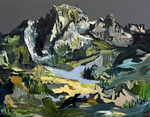 Mountain „Rougemont“ van Claudia Dietschi, Schilderij te koop op Singulart