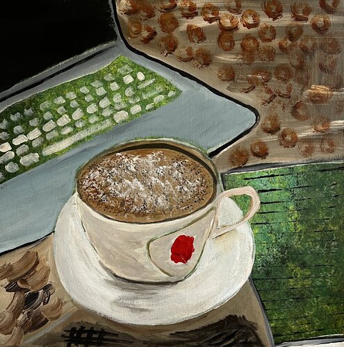 Kaffeetasse van Claudia Dietschi, Schilderij te koop op Singulart