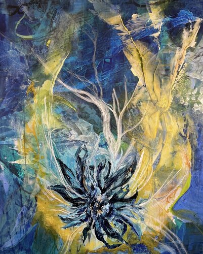 Winter Spirit van Claudia Dietschi, Schilderij te koop op Singulart