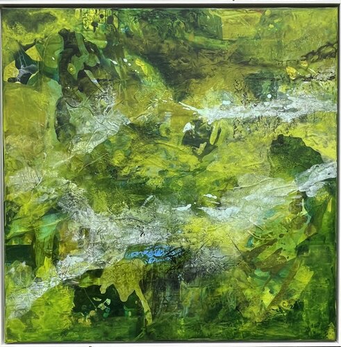 Green Lagoon von Claudia Dietschi, Malerei kaufen auf Singulart