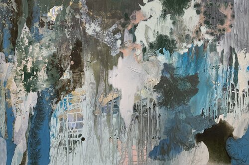 Magische Landschaft van Claudia Dietschi, Schilderij te koop op Singulart