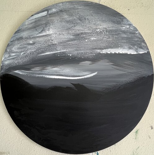 Black and White van Claudia Dietschi, Schilderij te koop op Singulart