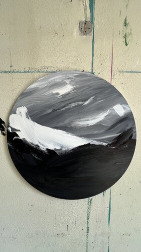 Black and White van Claudia Dietschi, Schilderij te koop op Singulart