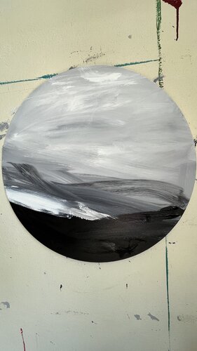 Black and White van Claudia Dietschi, Schilderij te koop op Singulart