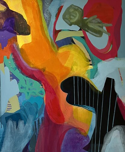 Gegen den Strich der Stille by Claudia Dietschi, Painting for Sale on Singulart