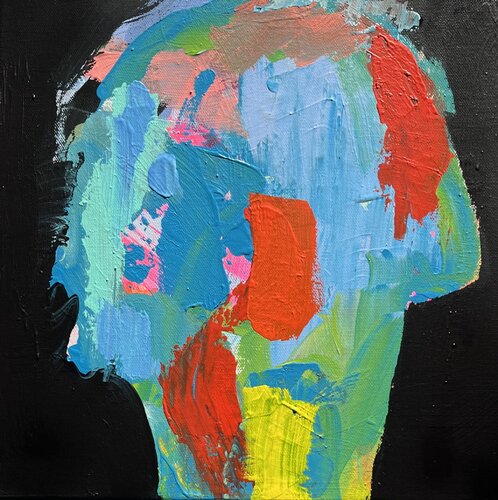 Head of Thoughts van Claudia Dietschi, Schilderij te koop op Singulart