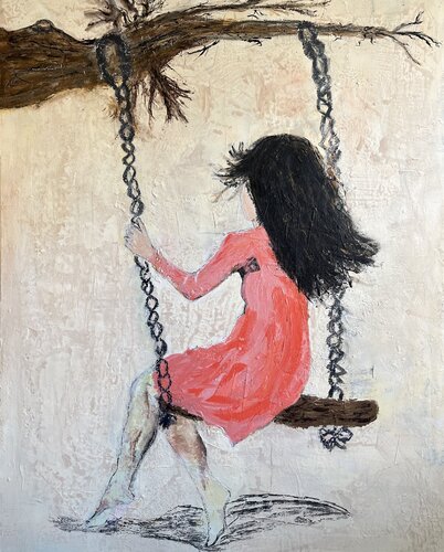 Freiheit – zwischen Himmel und Halt von Claudia Dietschi, Malerei kaufen auf Singulart