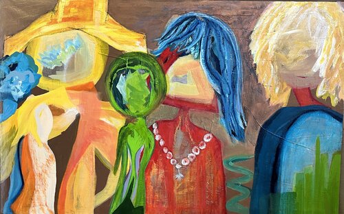 Unter uns von Claudia Dietschi, Malerei kaufen auf Singulart