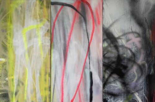 Unobvious III (Triptychon) Katja Grandpierre
