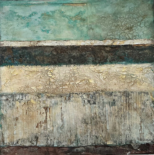 Schichten  der Zeit von Magdalena Oppelt, Malerei kaufen auf Singulart