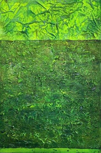 Unter dem Blätterdach van Magdalena Oppelt, Schilderij te koop op Singulart