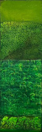 Grünklang I von Magdalena Oppelt, Malerei kaufen auf Singulart