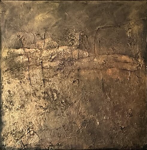 Verwittertes Gold von Magdalena Oppelt, Malerei kaufen auf Singulart