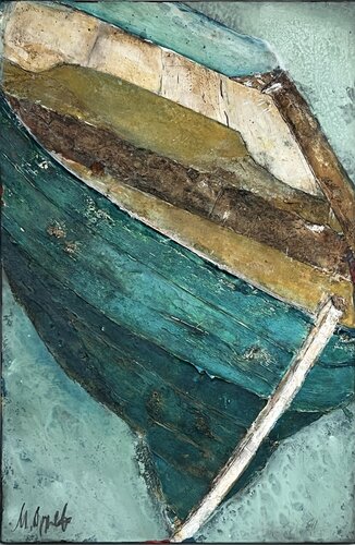 Bateau oublié van Magdalena Oppelt, Schilderij te koop op Singulart