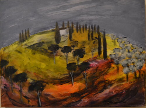 The house on the hill opposite Susan Monk