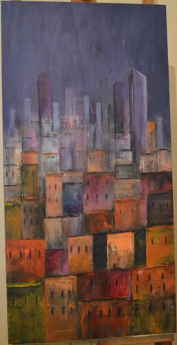 Old and the new city von Susan Monk, Malerei kaufen auf Singulart