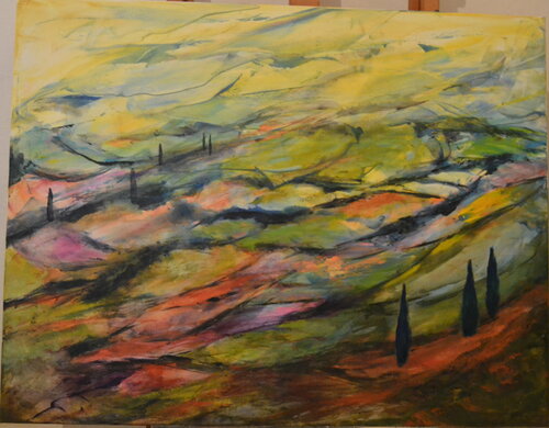 Turgoise Haze van Susan Monk, Schilderij te koop op Singulart